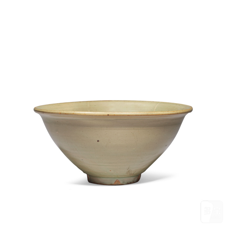 宋 耀州青釉盌 | A LARGE YAOZHOU CELADON-GLAZED BOWL - 图8